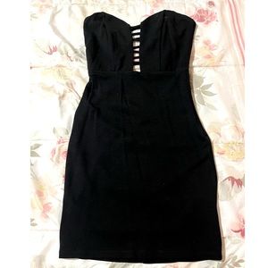 Black Strapless Dress